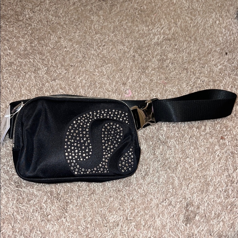 lululemon athletica Black Bag with Silver Accents
